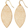 Gold Leaf Earrings for Women - Gold Dangle Earrings for Women Gold Drop Earrings for Women Gold Boho Earrings Big Earrings for Women Gold-Tone Filigree Earrings Dangly Large Earrings for Women - Lootquake
