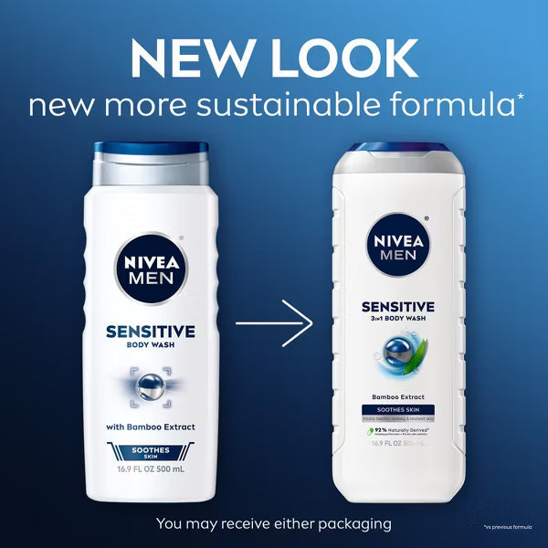 NIVEA Sensitive Body Wash with Bamboo Extract