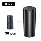 Baseus Car Trash Bin Alloy Garbage Can For Car Dustbin Waste Rubbish Basket Bin Organizer Storage Holder Bag Auto Accessories