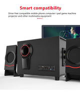 Système audio multimédia Bluetooth 2.1 Home Cinéma Surround Ordinateur Haut-parleur combiné actif en bois Câble AUX USB Post TV PC