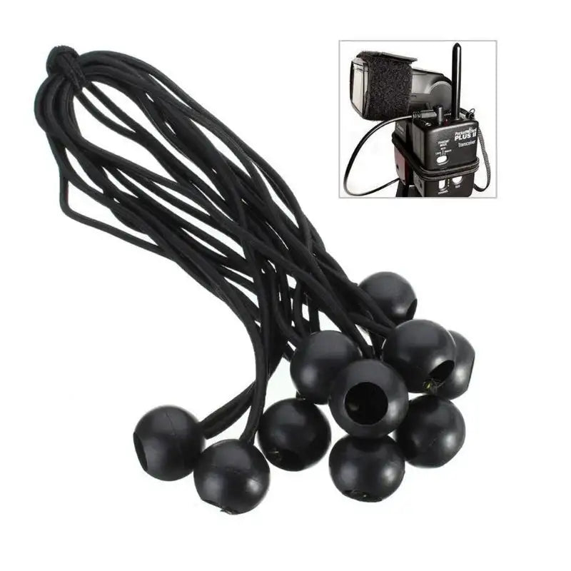 20/50pcs Set Outdoor Supplies Elastic Rope Ball Hiking Tent Accessories Bands Bungee Cords  Tarp Tie Down Strap Camping Belts - Lootquake
