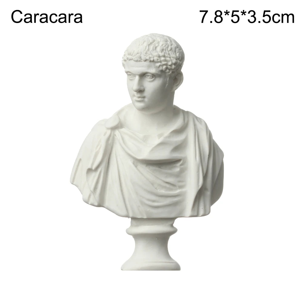 5-7cm Gypsum Bust Portraits Greek Mythology Famous Sculpture Nordic Home Desktop Decor Drawing Practice Plaster Statue New