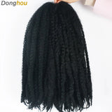 18" Marley Hair for Braids | Afro Kinky Ombre Braiding Hair | Kanekalon Extensions | 30 Strands/Pack