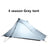 3F UL GEAR LanShan 2 pro 2 Person Outdoor Ultralight Camping Tent 3 Season Professional 20D Nylon Both Sides Silicon Tent - Lootquake