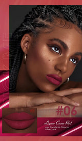 O.TWO.O 12 Color Liquid Lipstick Matte Finish Sexy Silky Lip Gloss Waterproof Kiss-proof Lasting Lip Glaze Lip Tint Cosmetics