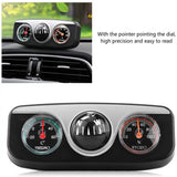 New Multi-functional Compass Dash Mount Navigation Direction Digital Auto Car Compass Thermometer Hygrometer for Boat Truck Auto - Lootquake