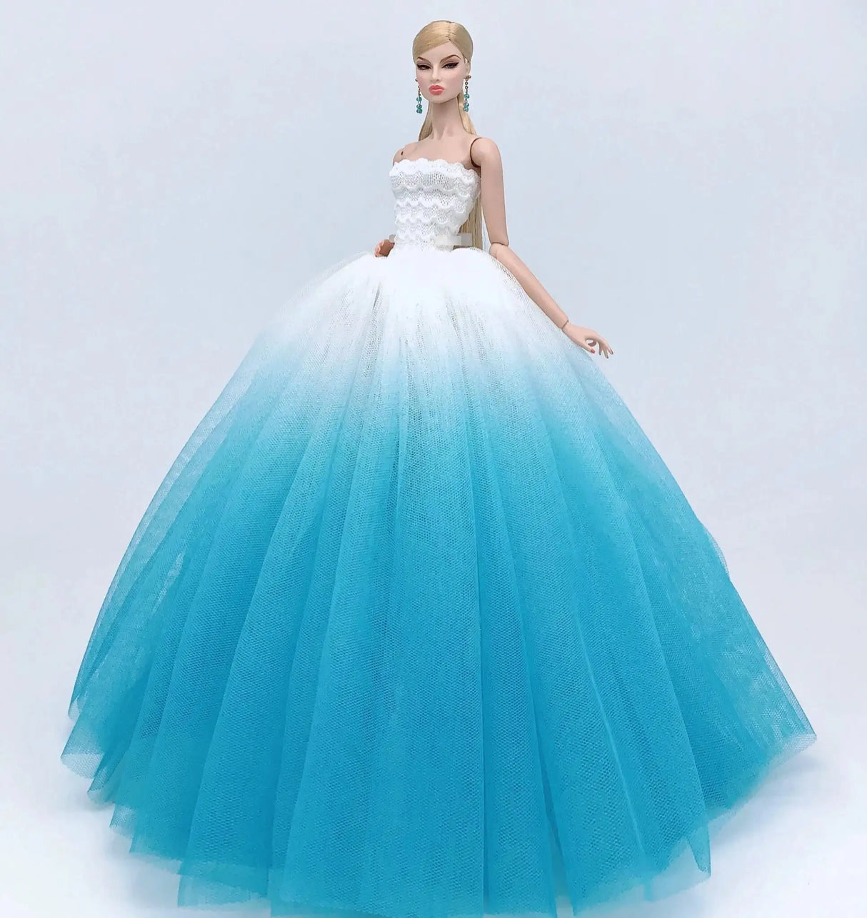 fashion for barbie elegant lady wedding dress for barbie doll clothes princesa for bjd 1/6 dress long dress accessories - Lootquake