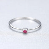 PAG&MAG Real 925 Sterling Silver Ring Gree Red Topaz Rings For Women Gemstone Engagement Rings Silver 925 Jewelry Anillos Mujer - Lootquake
