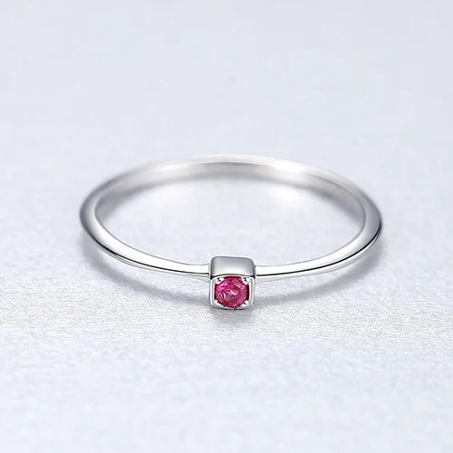 PAG&MAG Real 925 Sterling Silver Ring Gree Red Topaz Rings For Women Gemstone Engagement Rings Silver 925 Jewelry Anillos Mujer - Lootquake