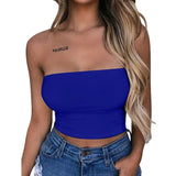 New Summer Solid Women Sexy Tank Top Bustier Bra Vest Crop Top Bralette Singlet T-Shirt Vintage Sleeveless Top - Lootquake