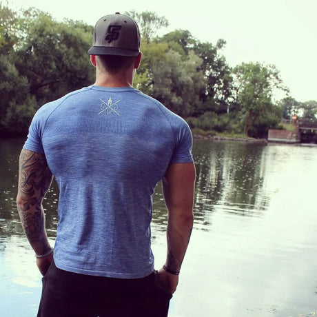 2020 new Quick Dry Compression Men's Short Sleeve T-Shirts Running Shirt Fitness Tight Tennis Soccer Jersey mens Sportswear - Lootquake