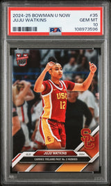 Tarjeta de baloncesto JuJu Watkins #35 Rookie RC de Topps Bowman U (clasificada en 2024) PSA 10 Gem Mint