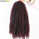 18" Marley Hair for Braids | Afro Kinky Ombre Braiding Hair | Kanekalon Extensions | 30 Strands/Pack