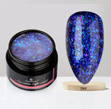 5ml Aurora Nail Gel Top Coat 12 Colors Clear UV Gel Sparkling Nail Polish Art Design Glitter Hybrid Gel Varnish