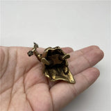 Copper Chinese Feng Shui Guan Gong Statue God of War Antique Sculpture Home Decoration Feng Shui Ornament Desk Decor Craft