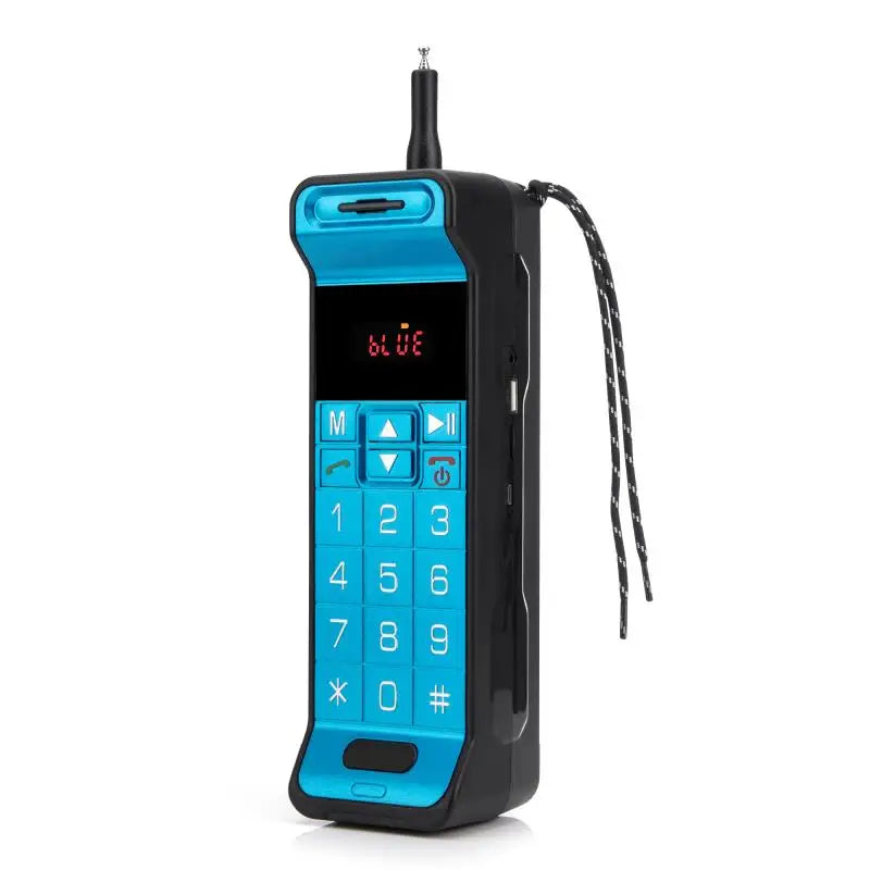 Altavoz Bluetooth con diseño clásico para teléfono móvil, altavoz portátil retro para teléfono celular, altavoz Bluetooth inalámbrico para teléfono celular para exteriores.