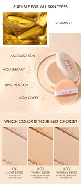 FOCALLURE Wholesale Full Coverage Face Powder Long Lasting Oil control Concealer Foundation For Face Make up Natural Cosmetic