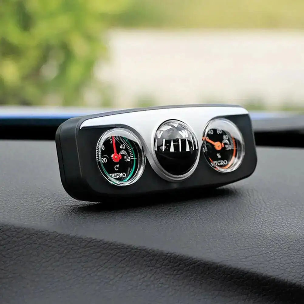 New Multi-functional Compass Dash Mount Navigation Direction Digital Auto Car Compass Thermometer Hygrometer for Boat Truck Auto - Lootquake