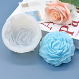 Moule en silicone 3D en forme de pivoine pour bougie parfumée, pour décoration de mariage en famille
