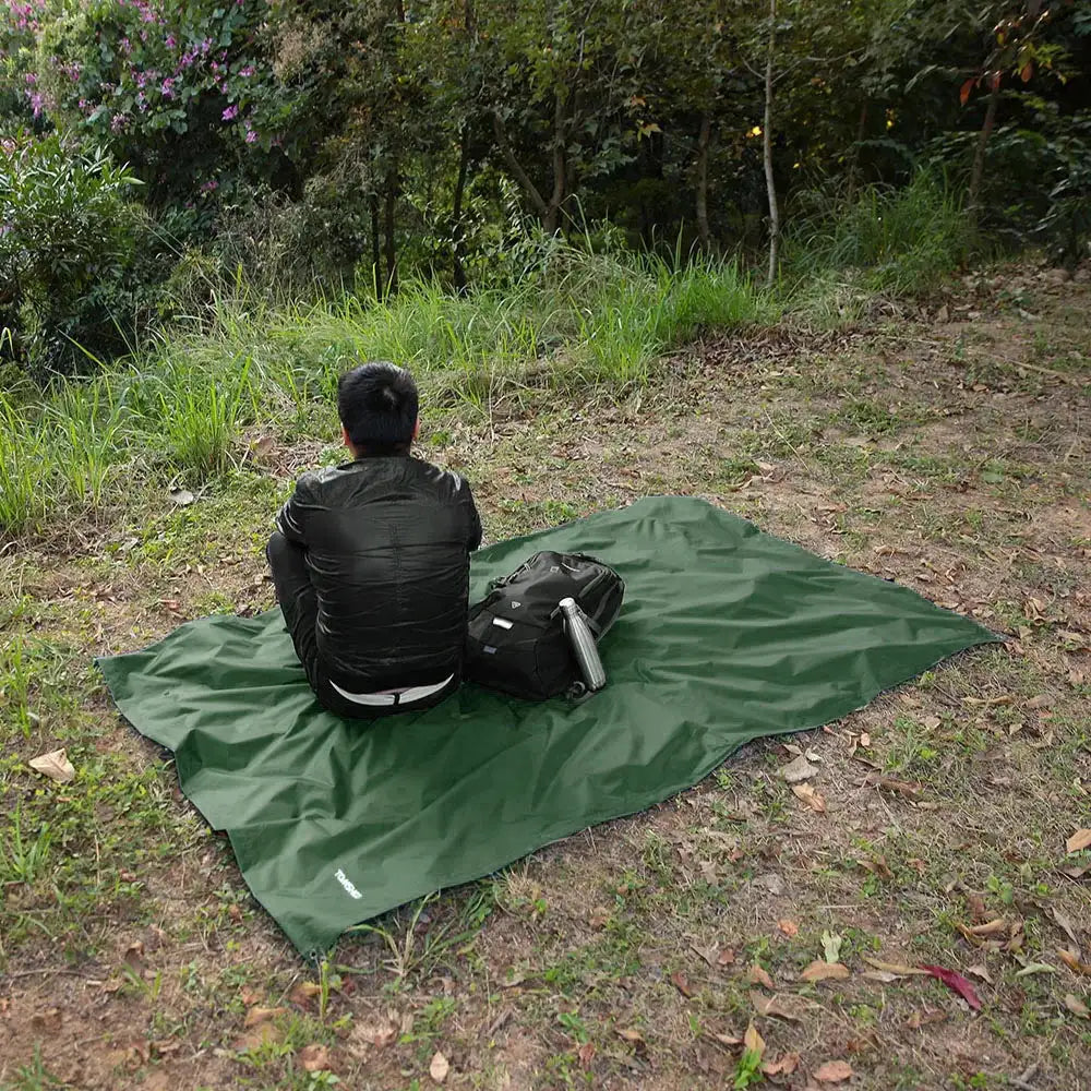 Impermeable ligero y multifuncional con capucha para senderismo, ciclismo, poncho impermeable para hombre y mujer, para exteriores, camping, tienda de campaña