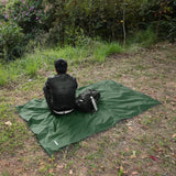 Impermeable ligero y multifuncional con capucha para senderismo, ciclismo, poncho impermeable para hombre y mujer, para exteriores, camping, tienda de campaña