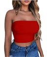 New Summer Solid Women Sexy Tank Top Bustier Bra Vest Crop Top Bralette Singlet T-Shirt Vintage Sleeveless Top - Lootquake