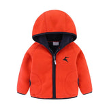 Mudkingdom Autumn Spring Girls Boys Hooded Fleece Jacket Windbreaker Zip up Reindeer Outerwear for Kids Clothes Children's Coat - Lootquake