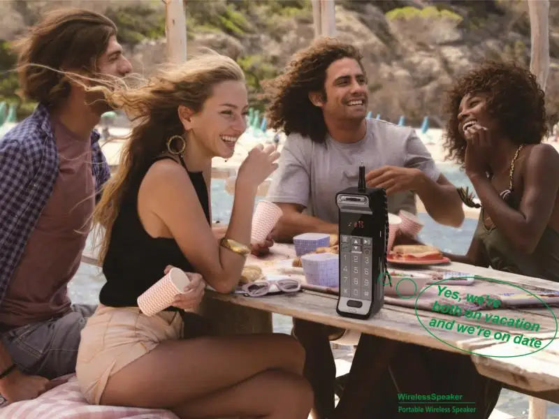 Altavoz Bluetooth con diseño clásico para teléfono móvil, altavoz portátil retro para teléfono celular, altavoz Bluetooth inalámbrico para teléfono celular para exteriores.