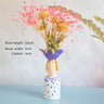 Statue Head Portrait Sculpture Ornament Bonsai Handmade Art Pot Bum Ceramic Vase Plaster Living Room Home Decor Dried Flowers