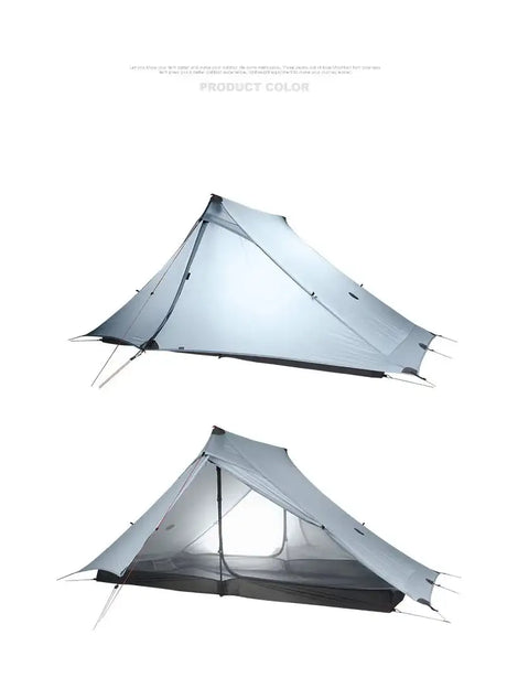 3F UL GEAR LanShan 2 pro 2 Person Outdoor Ultralight Camping Tent 3 Season Professional 20D Nylon Both Sides Silicon Tent - Lootquake