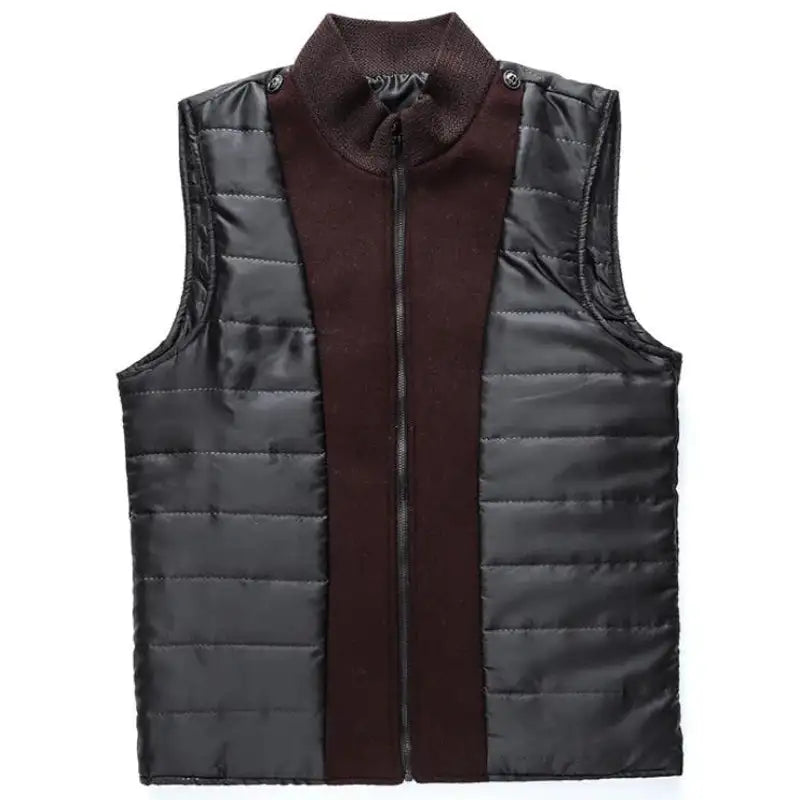 Woolen Coat Men Winter Windbreaker Long Thick Wool Jackets abrigo hombre Man Stand Collar Single Breasted With Vest Woolen Coats - Lootquake
