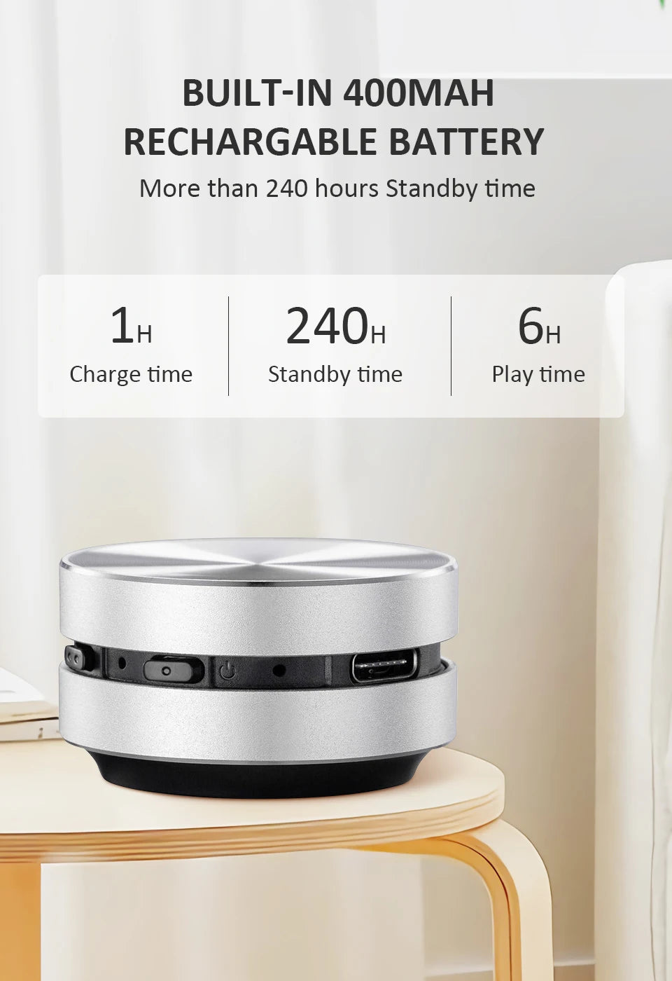 Enceinte à conduction osseuse, Bluetooth, vibration, audio stéréo, numérique, TWS, sans fil, la plus petite enceinte portable DURAMOBI Humbird