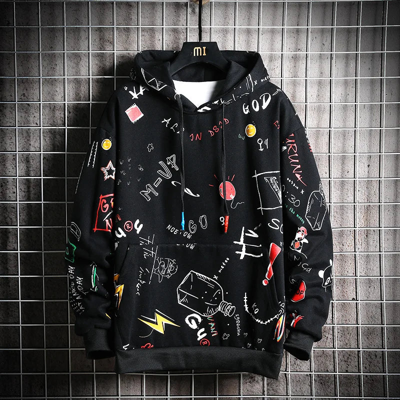CHAIFENKO Hip Hop Hoodies Men 2023 New Autumn Fashion Skateboards Casual Sweatshirt Male Japanese Harajuku Streetwear Men Hoodie - Lootquake