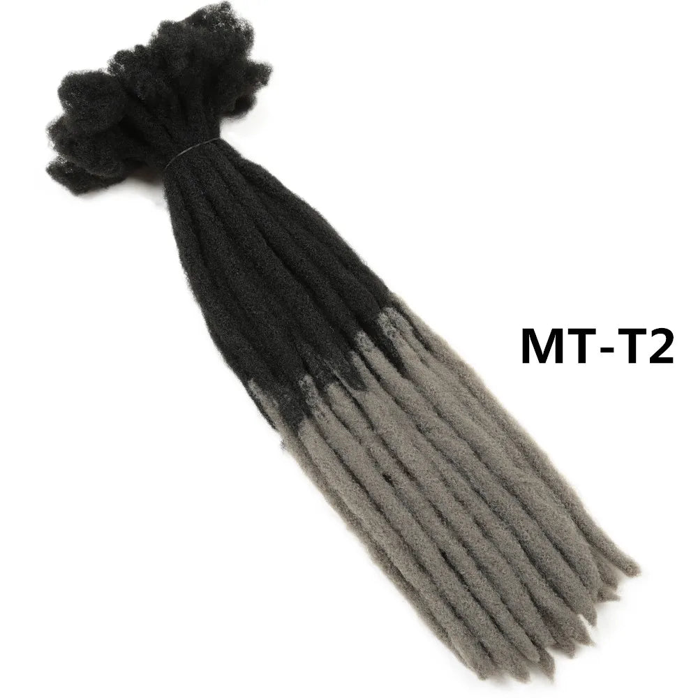 22" Dreadlocks Crochet Hair Braids | Ombre Synthetic Extensions | Reggae & Hip Hop Style