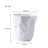 Poubelle de salle de bain élégante, petite/grande poubelle en plastique sans couvercle, panier à déchets, poubelle pour la maison ou le bureau