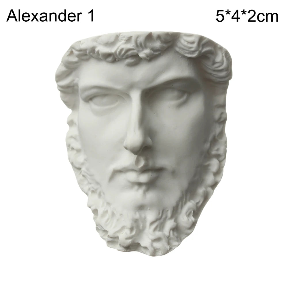 Mini Plaster Statue Greek Mythology Celebrities Famous Sculpture Figurine Drawing Practice Gypsum Bust Portraits