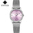 WWOOR 2023 Casual Women Dress Rose Gold Mesh Belt  Fashion Diamonds Wristwatch Waterproof Simple Female Quartz Watch Reloj Mujer - Lootquake
