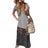Casual Women summer dress  V Neck Short Sleeve woman dress Leopard Print Color Block Loose Long Dress dresses for women платье - Lootquake