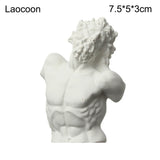 Mini Plaster Statue Greek Mythology Celebrities Famous Sculpture Figurine Drawing Practice Gypsum Bust Portraits