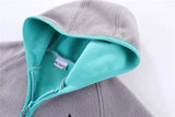 Mudkingdom Autumn Spring Girls Boys Hooded Fleece Jacket Windbreaker Zip up Reindeer Outerwear for Kids Clothes Children's Coat - Lootquake