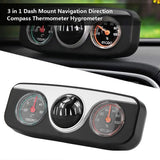 New Multi-functional Compass Dash Mount Navigation Direction Digital Auto Car Compass Thermometer Hygrometer for Boat Truck Auto - Lootquake