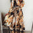 2021 New Style Fashion Elegant Women Sexy Boat Neck Glitter Deep V Neck Print Party Dress Formal Long Dress Sexy Clubwear - Lootquake