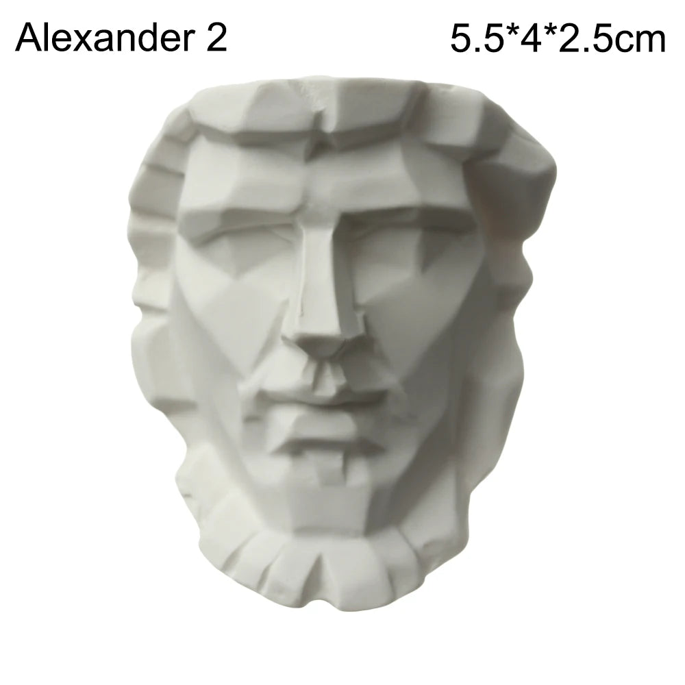 Mini Plaster Statue Greek Mythology Celebrities Famous Sculpture Figurine Drawing Practice Gypsum Bust Portraits