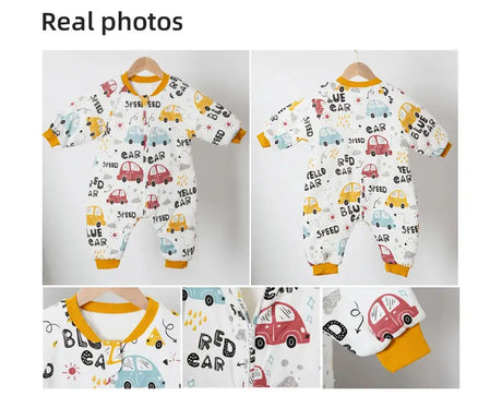 Baby Sleeping Bag Cute Flowers Print Toddler Sleepwear Walk Play Pajamas 2.5Tog Thick Winter Keep Warm Sleepsack 1-4 Years - Lootquake