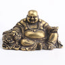 Antique Copper Maitreya Buddha Statue Small Desktop Brass Ornament Home Decor Sculptures Religions Room Desk Decoration Figurine
