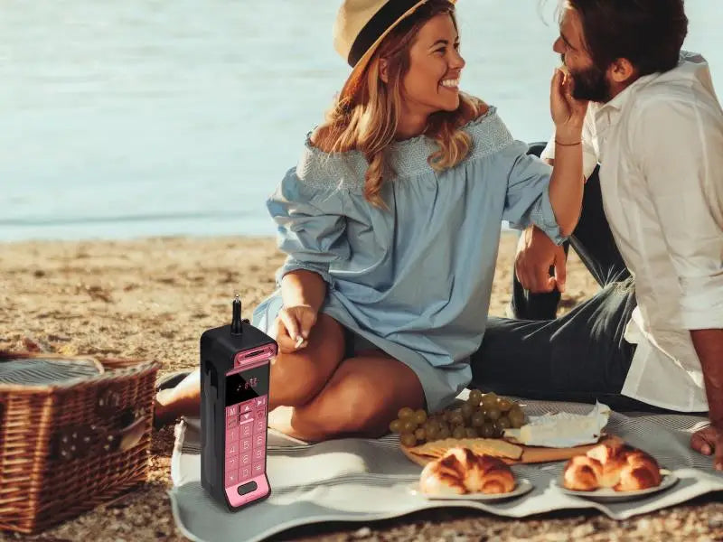 Altavoz Bluetooth con diseño clásico para teléfono móvil, altavoz portátil retro para teléfono celular, altavoz Bluetooth inalámbrico para teléfono celular para exteriores.