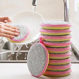 5/10/20Pcs Double Side Dishwashing Sponge Dish Washing Brush Pan Pot Dish Wash Sponges Household Cleaning Kitchen Tools