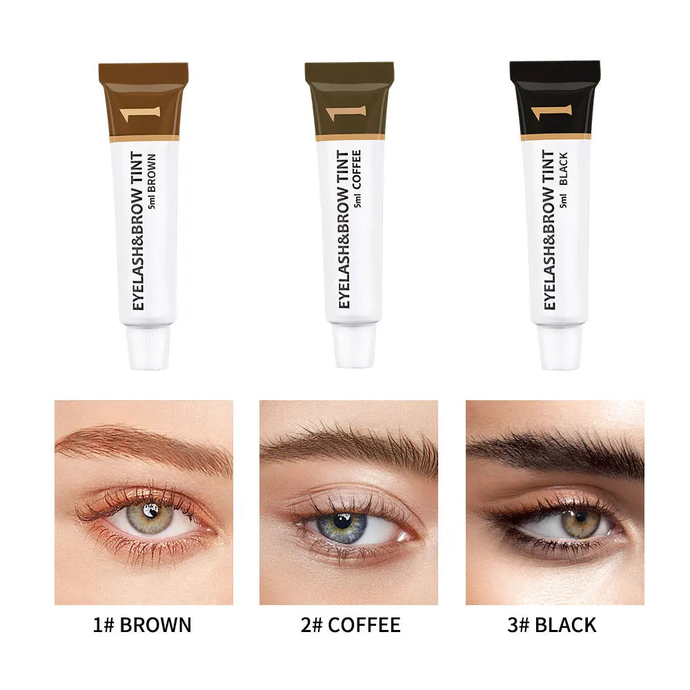 Kit de tinte para pestañas ICONSIGN para cejas, resistente al agua, 15 minutos de duración, para realzar las cejas y mantener el maquillaje de larga duración.