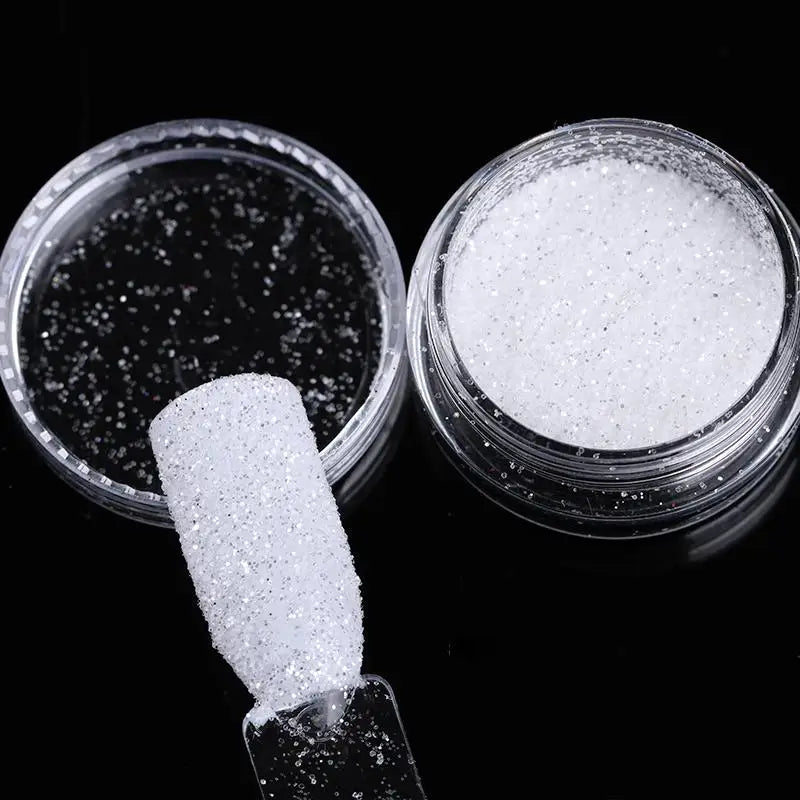 HOT Sale iridescent Powder on Nails iridescent Silver Glitter Chrome Nail Art Pigment Dust Shiny Gel Polish Flakes for Manicures