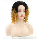 10" Braided Bob Wig | Afro Dreadlock Wig | Curly Ends | Synthetic Crochet Wig | Cosplay